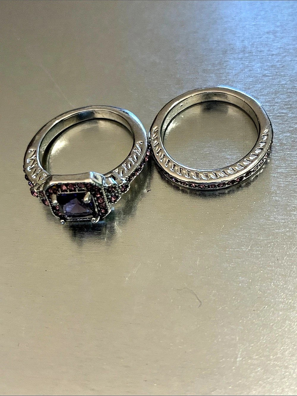 Silver-Tone Statement Rings